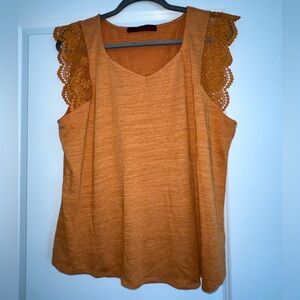 Scarlett Orange Lace Tank Top Size XL